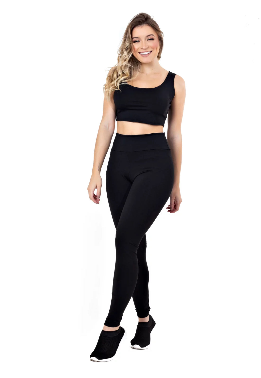 Conjunto Calça Legging e Cropped Basic