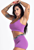 Conjunto Fitness Short + Cropped Elástic Racy - Velure Couture